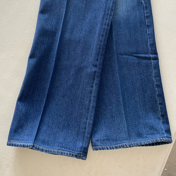 Men’s Stretched Denim Washed Blue Jeans - Picture 6 of 7